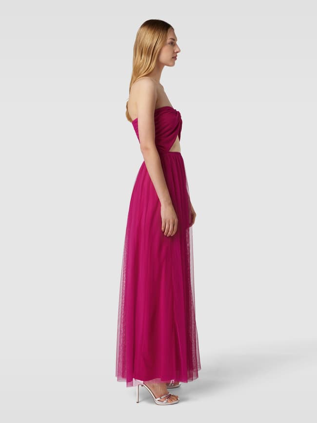 Вечернее платье с тюлевой юбкой LACE & BEADS, розовый вечернее платье с вырезом lace