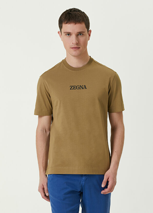 

Желтая футболка с логотипом Zegna, Желтый