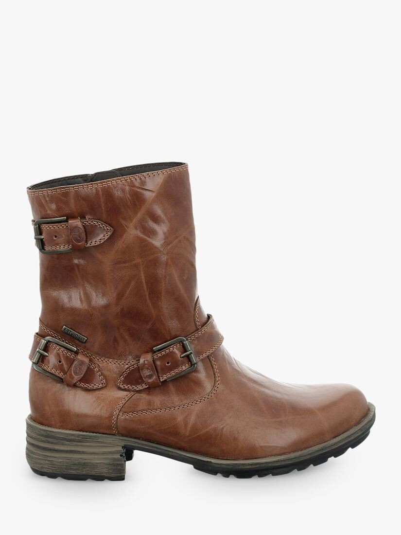

Кожаные байкерские ботильоны Josef Seibel Sandra 30, коричневые