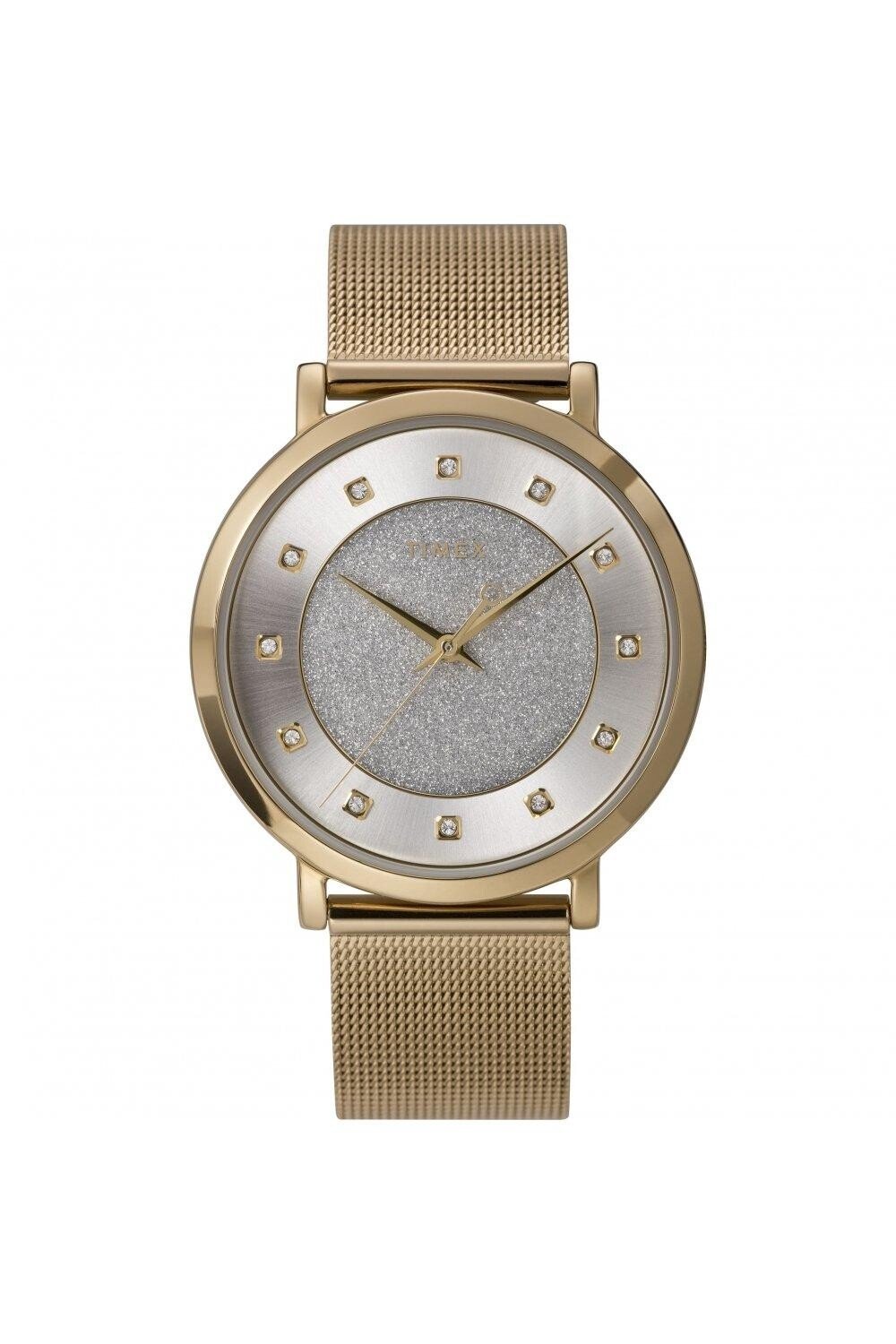 

Классические аналоговые кварцевые часы City Collection — Tw2U67100 Timex, серебро