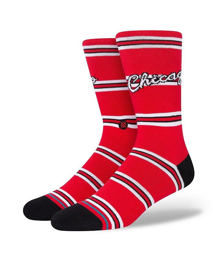

Мужские носки в полоску Chicago Bulls Classics Crew Crew Stance, красный