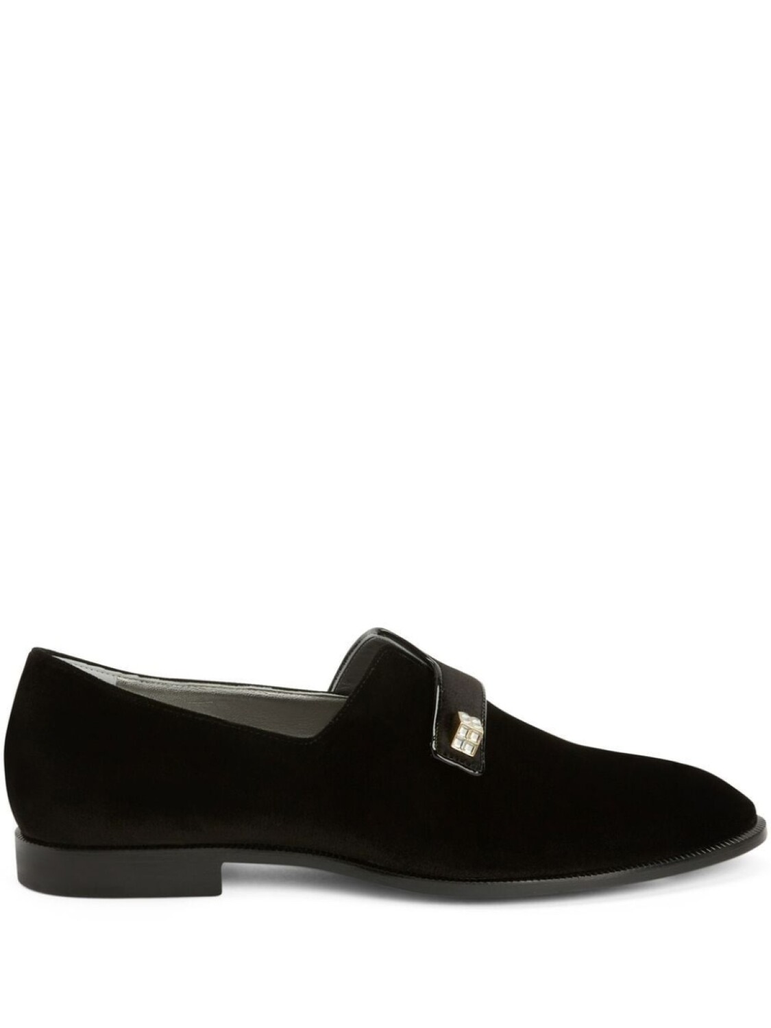 

Giuseppe Zanotti бархатные лоферы Marty, черный