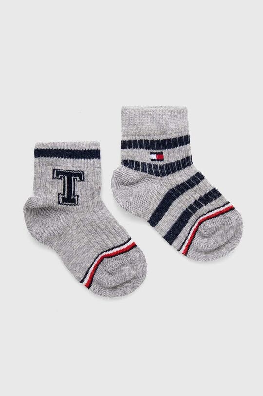 

Детские носки 2 упаковки Tommy Hilfiger, серый