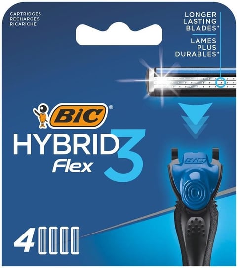 Картриджи bic для бритвы Flex 3 4 шт.