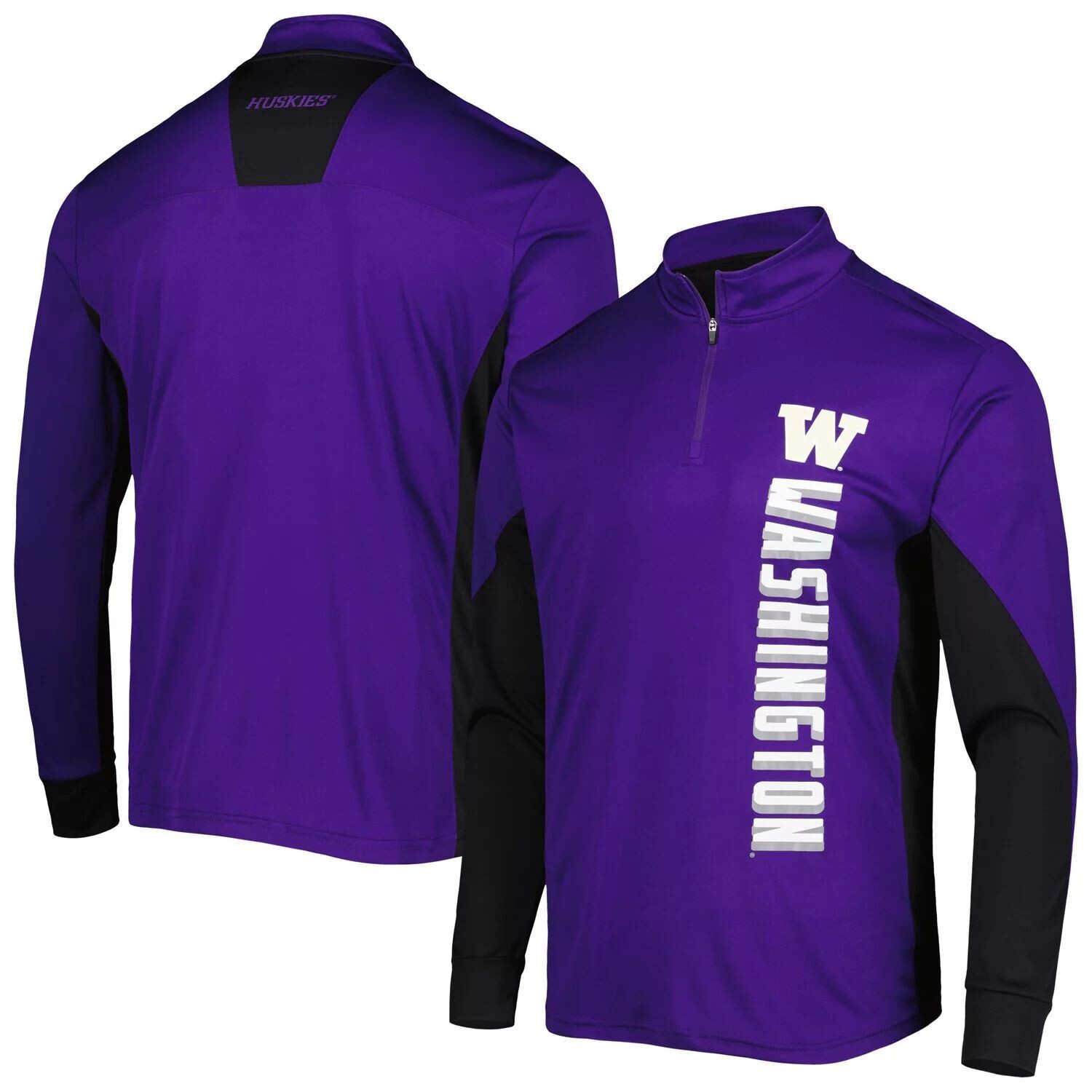 

Мужская фиолетовая ветровка с молнией четверти Washington Huskies Bart Colosseum, Фиолетовый