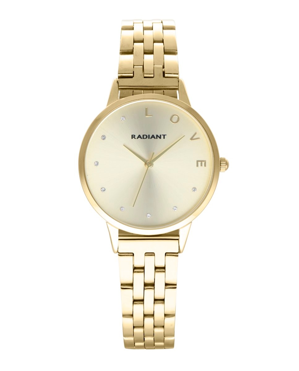Женские часы Sri Lanka RA609202 со стальным и золотым ремешком Radiant, золотой женские кварцевые наручные часы со стальным браслетом водонепроницаемые
