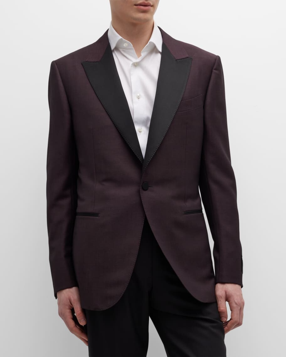 

Мужской обеденный пиджак с атласными лацканами ZEGNA