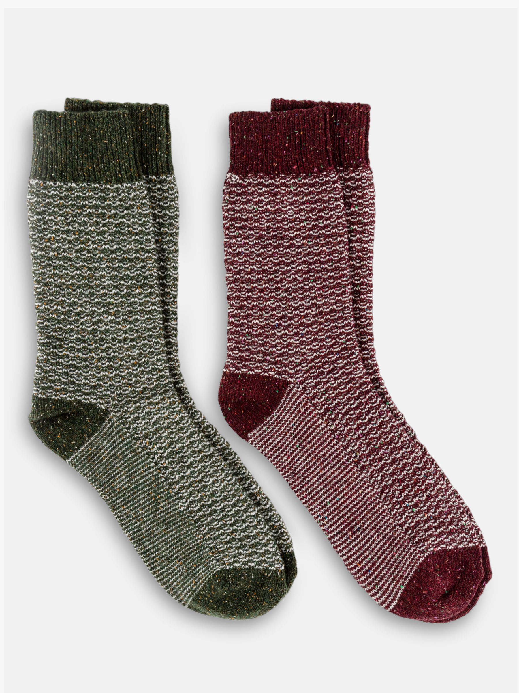 Текстурированные носки totes, бордовый/зеленый