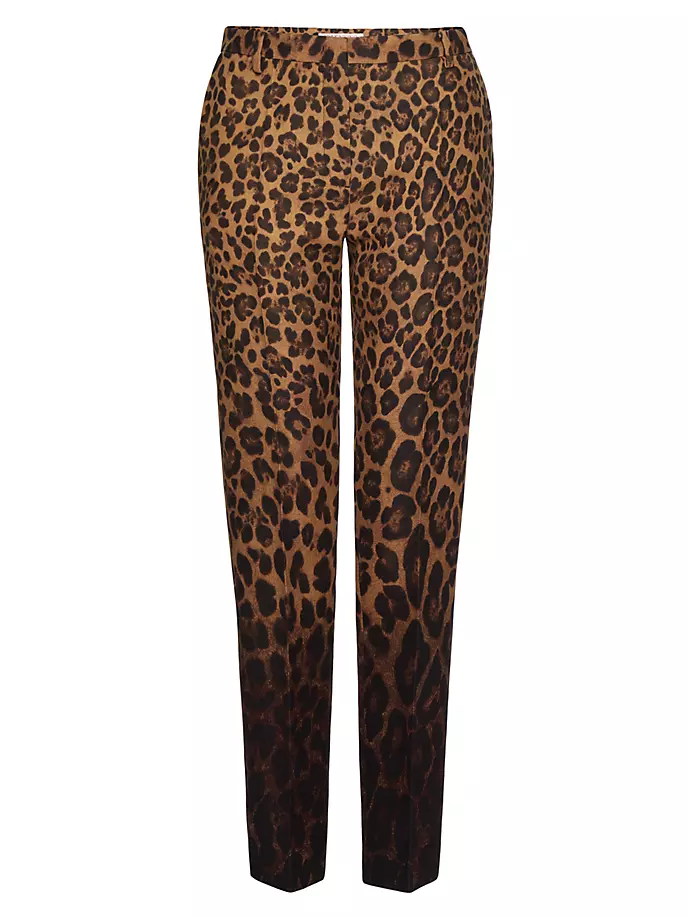 

Брюки Crepe Couture Animalier Degradé Valentino Garavani, цвет animal print