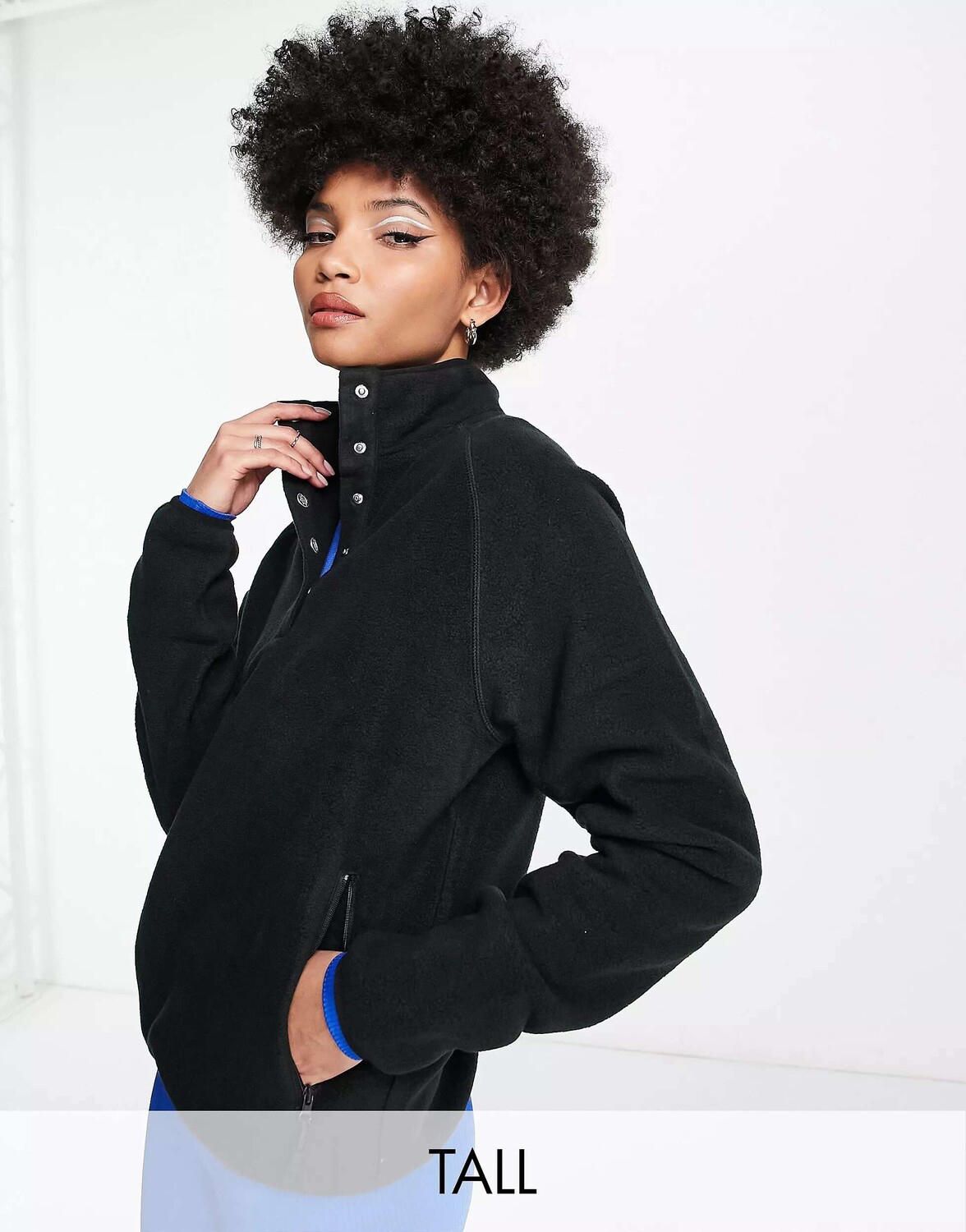 

ASOS Высокий лыжный флис с кнопками