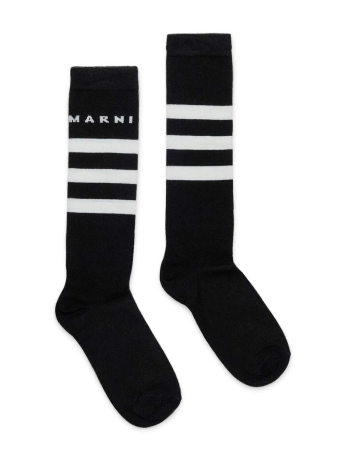 

Marni Kids носки с логотипом, черный