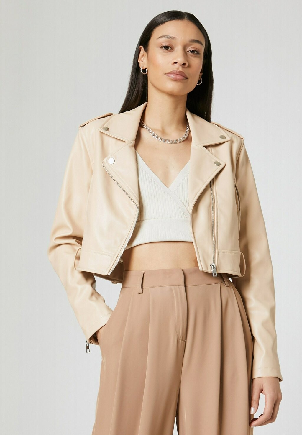 

Куртка из искусственной кожи Guido Maria Kretschmer Collection, бежевый