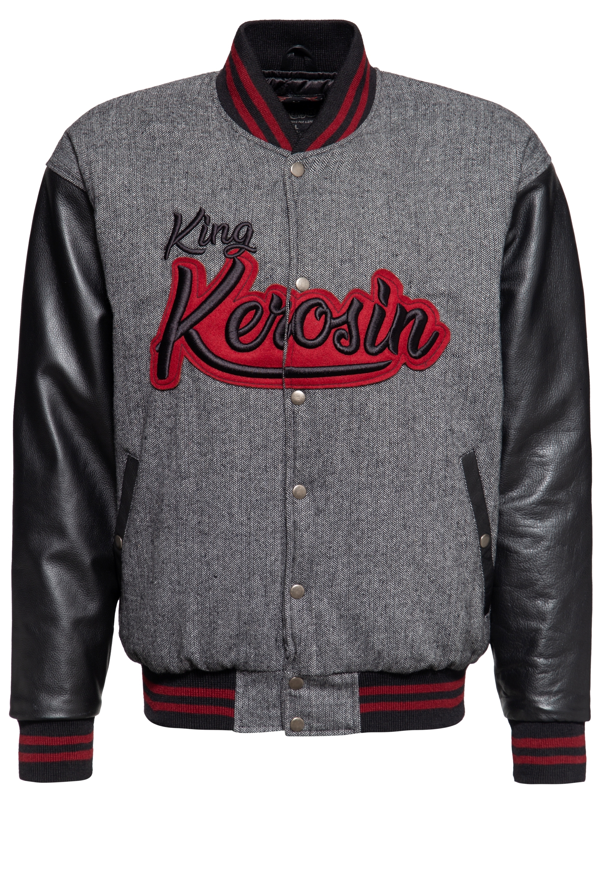 Куртка King Kerosin King Kerosin College Jacke King Kerosin, серый цена и фото
