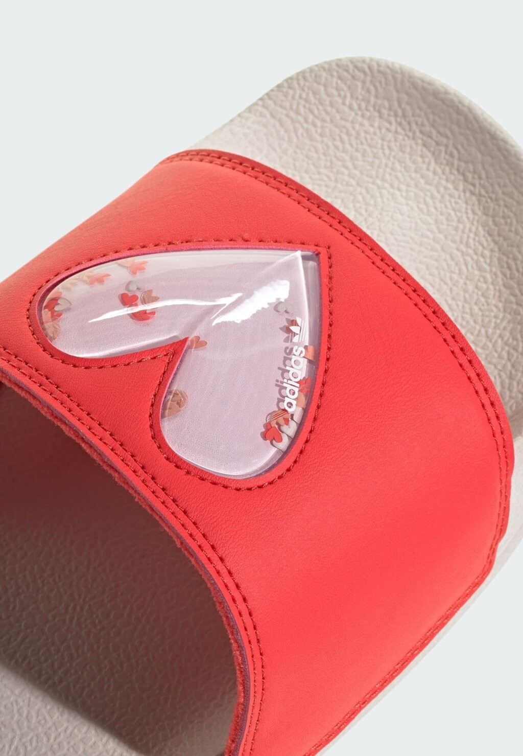 

Шлепанцы Adilette Lite adidas Originals, ярко-красные, прозрачно-розовые