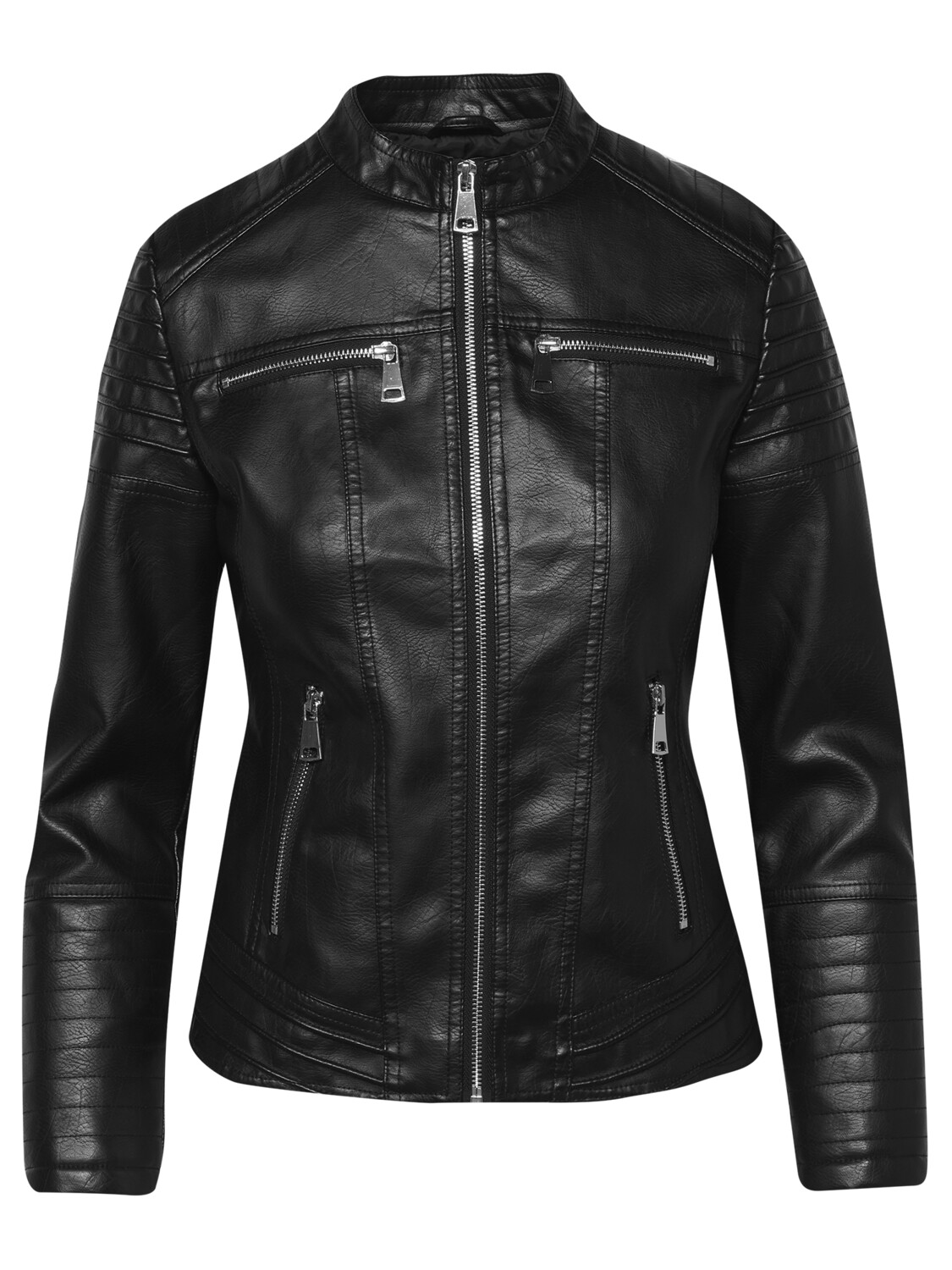 

Кожаная куртка KOROSHI Leder Effektjacke, черный