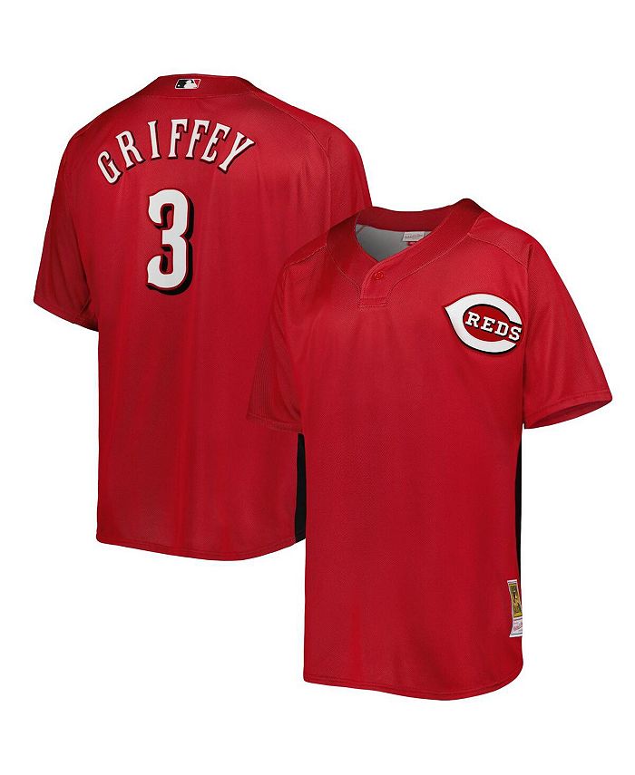 

Мужское тренировочное джерси с сеткой Ken Griffey Jr. Red Cincinnati Reds Cooperstown Collection Mitchell & Ness, красный