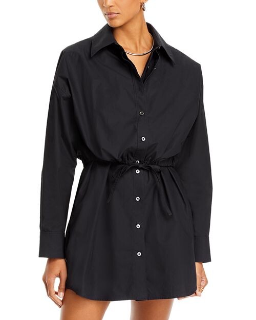 

alexadnerwang.t Платье-рубашка на пуговицах спереди alexanderwang.t, цвет Black