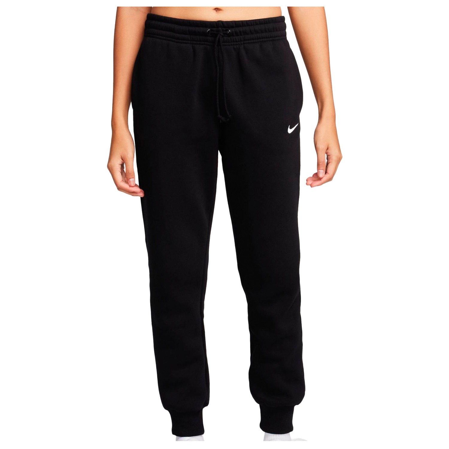 цена Тренировочные брюки Nike Women's Phoenix Fleece Mid Rise Pant, цвет Black/Sail