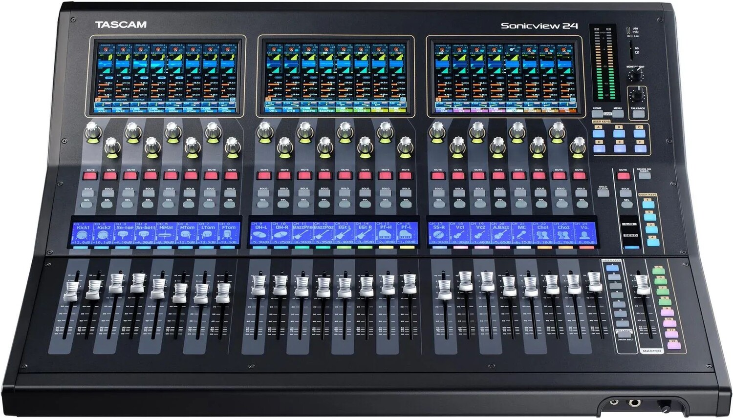 

TASCAM Sonicview 24XP 24-дорожечный цифровой микшер живого звука и встроенный рекордер