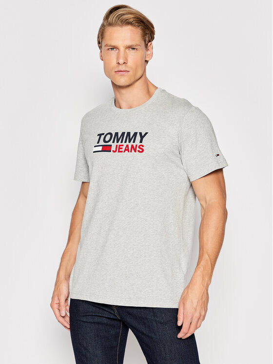 

Футболка стандартного кроя Tommy Jeans, серый