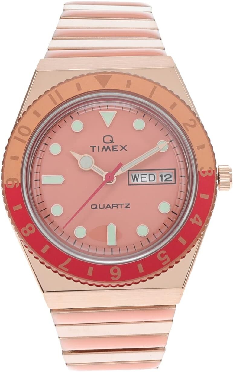 

Часы 36 mm Q Malibu Timex, цвет Rose Gold/Pink