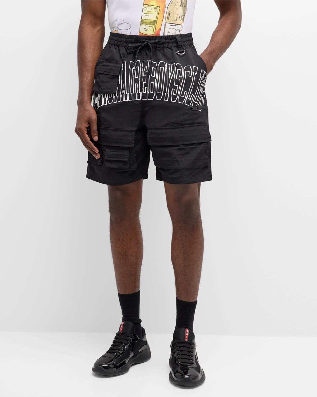 

Мужские шорты карго Wanderer Billionaire Boys Club, цвет Black