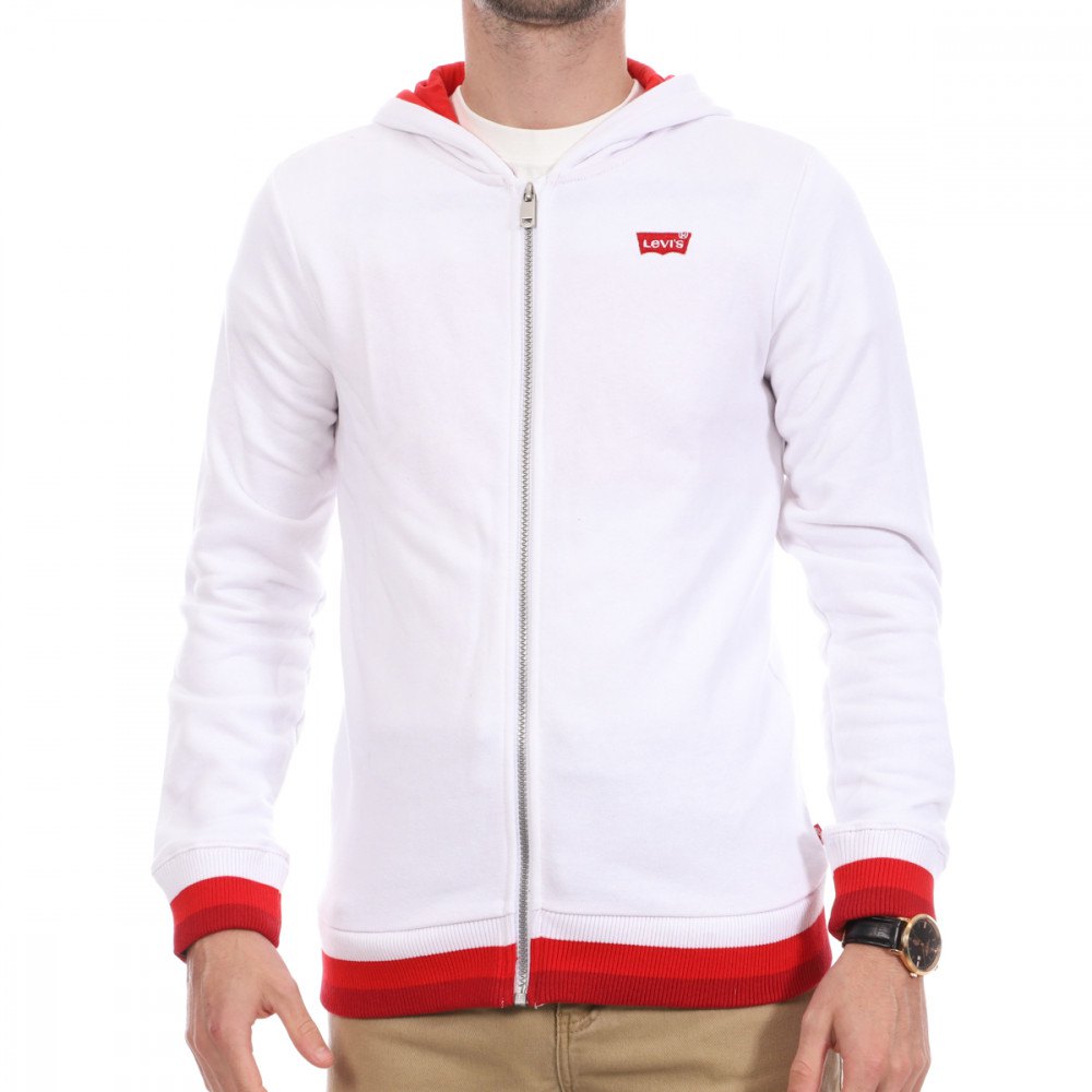 

Толстовка Levi's High Rise Full Zip, белый