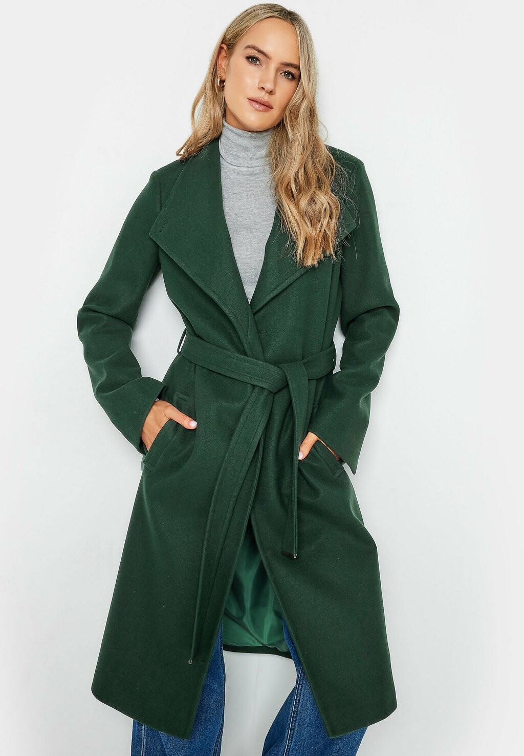 Тренч BELTED Long Tall Sally, цвет green тренч zara belted long фуксия