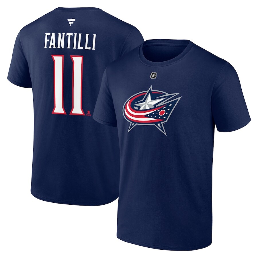 

Футболка с коротким рукавом Fanatics Branded Columbus Blue Jackets, нави