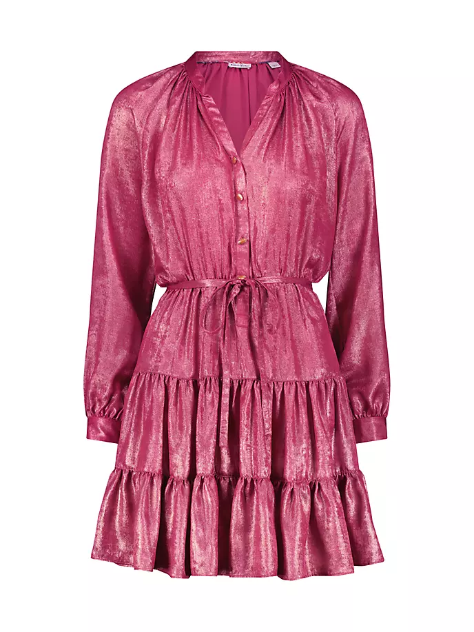 Многоярусное мини-платье Sydney с эффектом металлик Robert Graham, розовый billington robert фотоальбом sydney