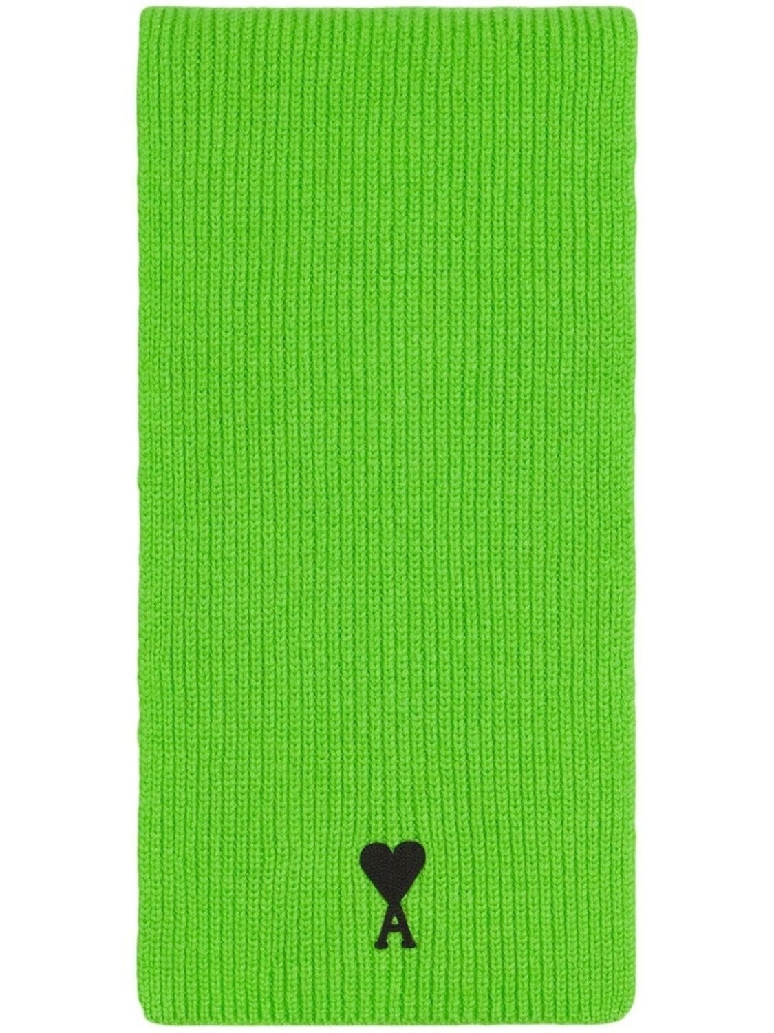 

AMI Paris шарф с монограммой Ami de Coeur, зеленый