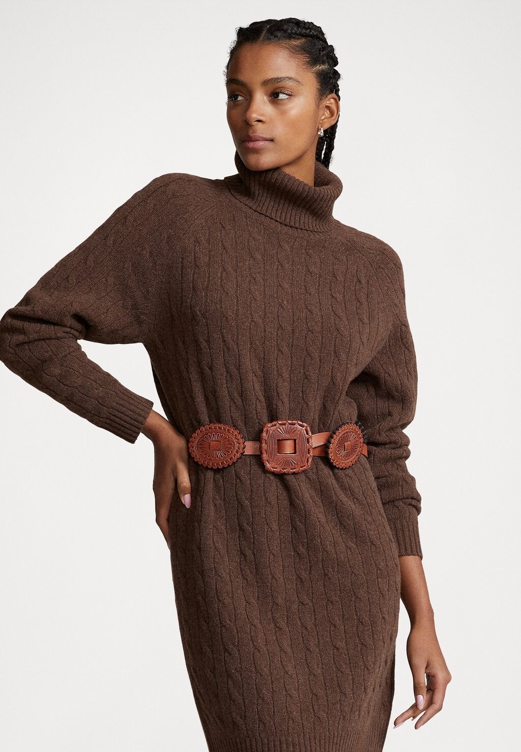 

Платье Point Polo Ralph Lauren LONG SLEEVE DAY DRESS, цвет brown melange