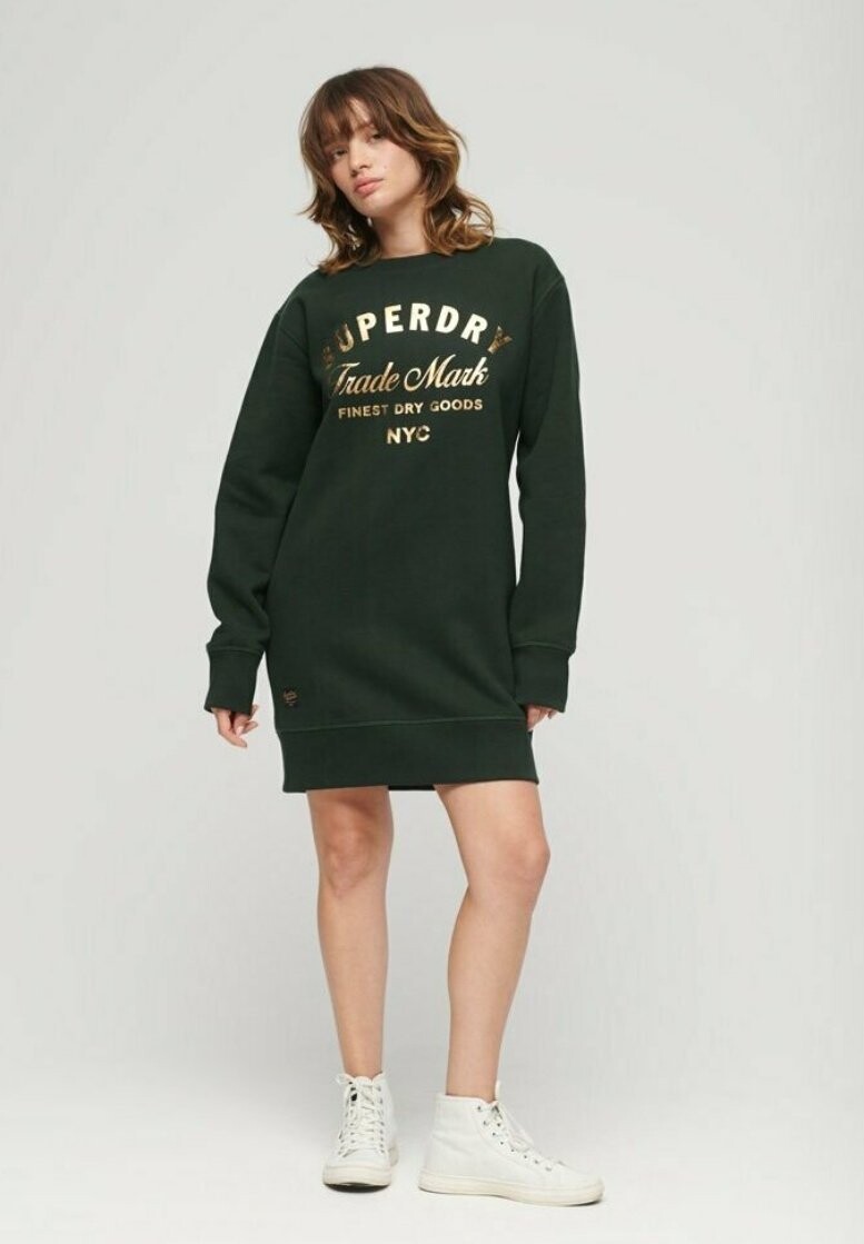 

Светлое платье LUXE METALLIC LOGO Superdry, зеленый