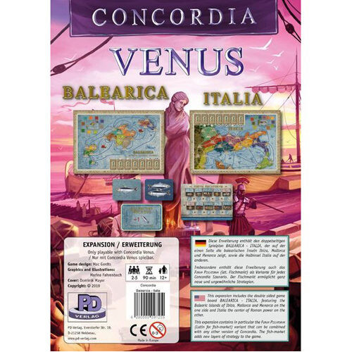 

Настольная игра Concordia Venus Board Game: Balearica And Italia Map Expansion