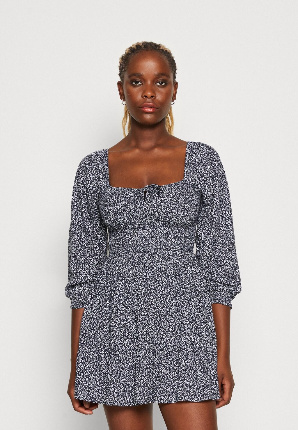 

Летнее платье Channeled Short Dress Hollister Co., цвет light blue