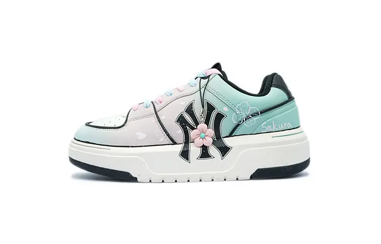 

Кроссовки MLB Chunky Liner Skateboarding Shoes Unisex Low-top Pink/Green, белый