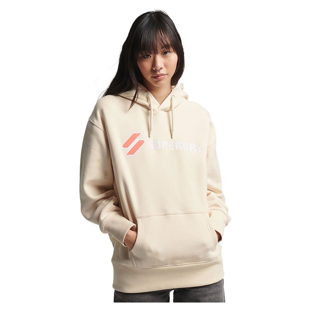 

Худи Superdry Code Sl Applique Os, бежевый