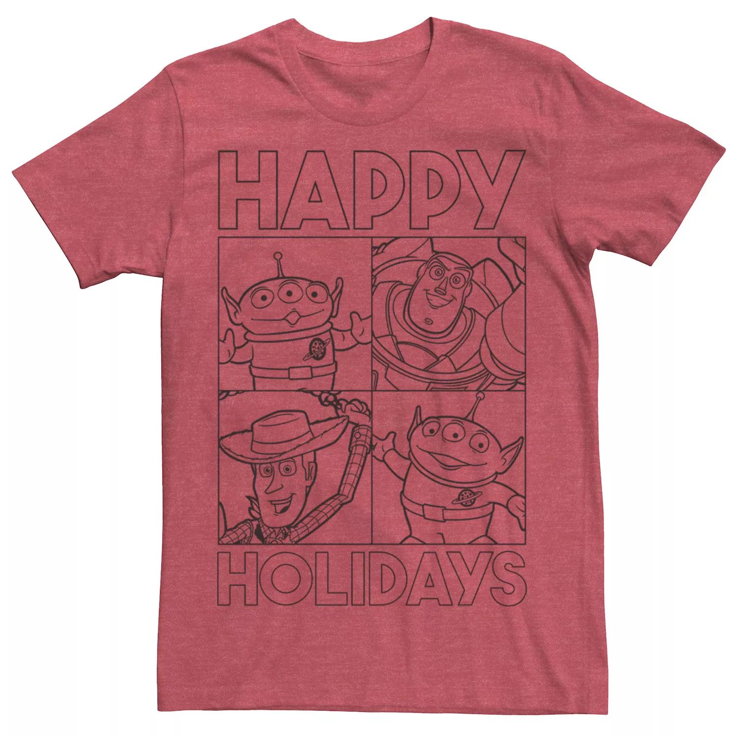 Мужская футболка Toy Story Happy Holidays Disney / Pixar