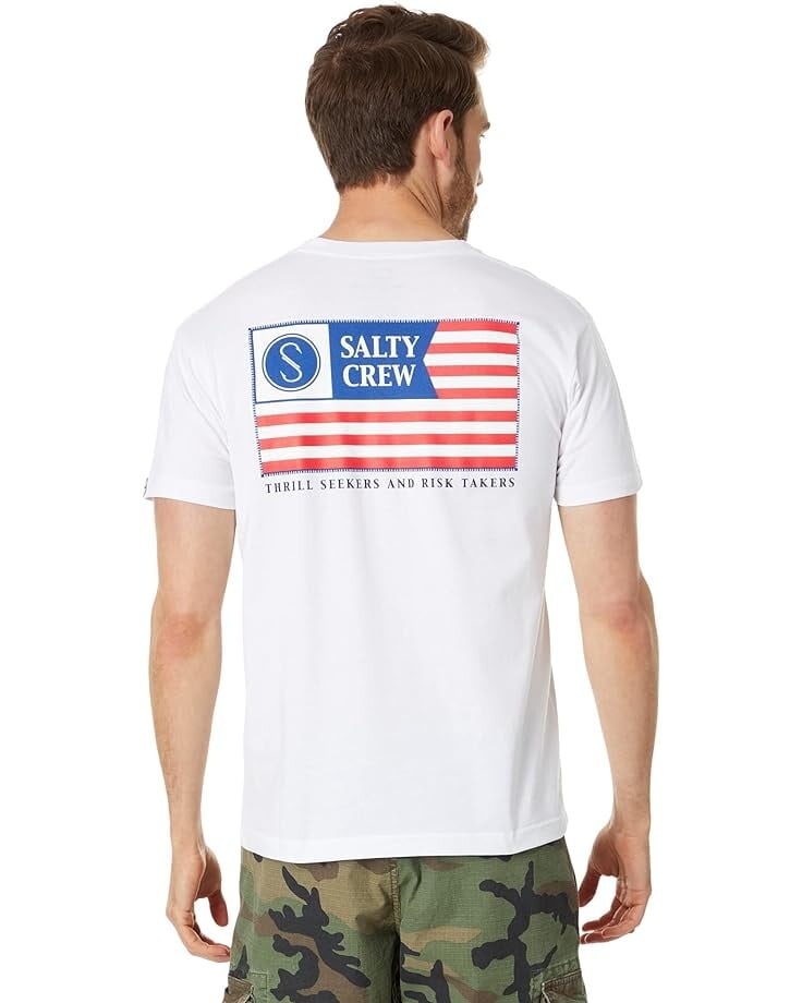 

Футболка Salty Crew Freedom Flag Short Sleeve Tee, белый