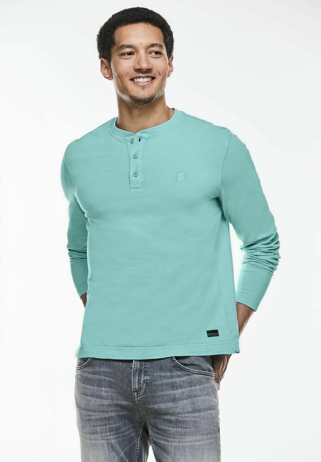 Рубашка с длинным рукавом Street One MEN, цвет türkis
