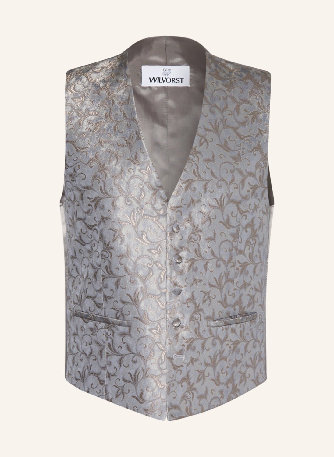 

Жилет WILVORST Slim Fit, серо-коричневый
