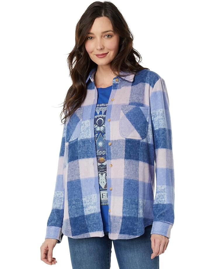 

Куртка Lucky Brand Knit Shirt, синий