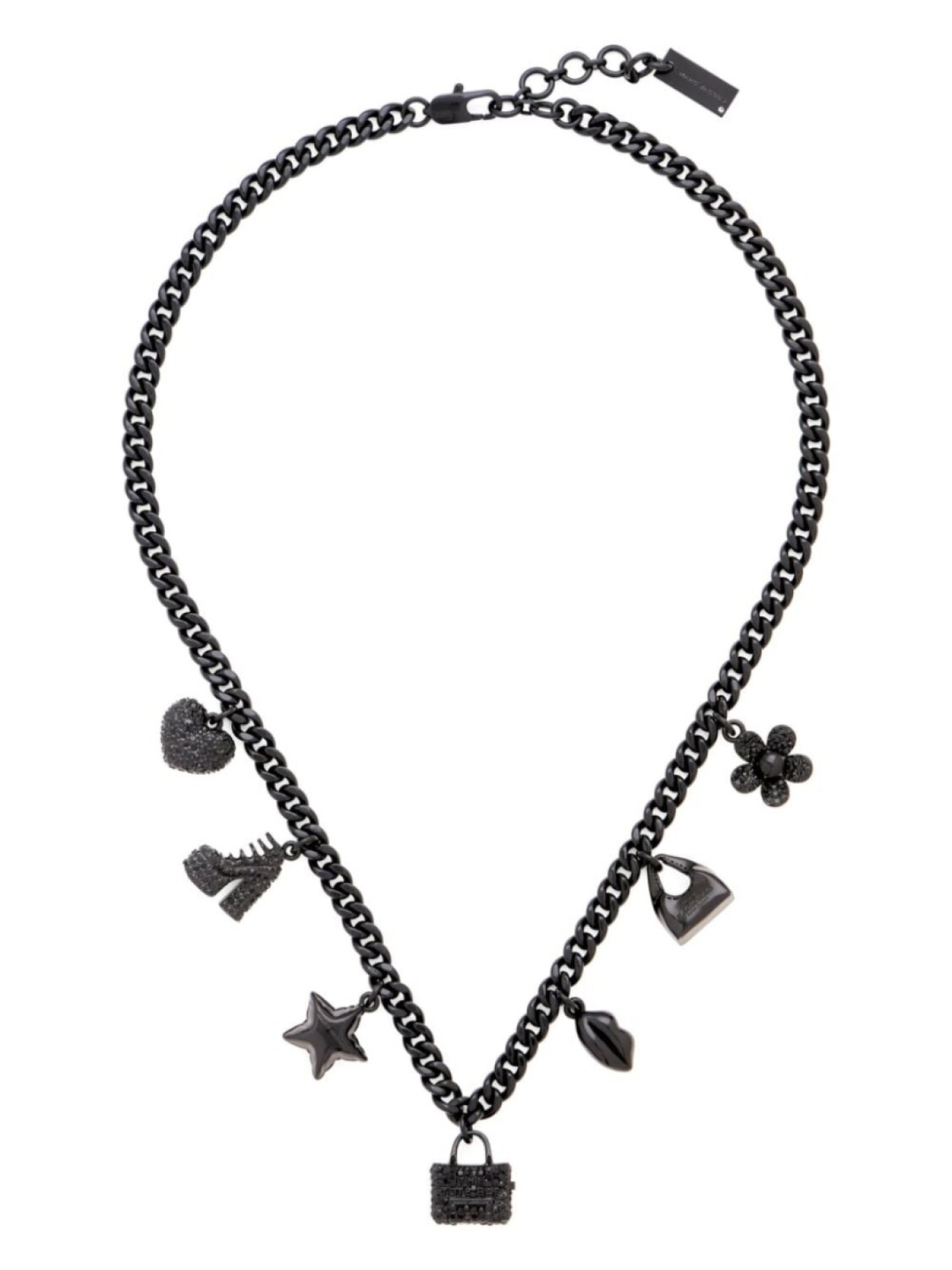 

Ожерелье с подвесками Mini Icon Pave Marc Jacobs, черный