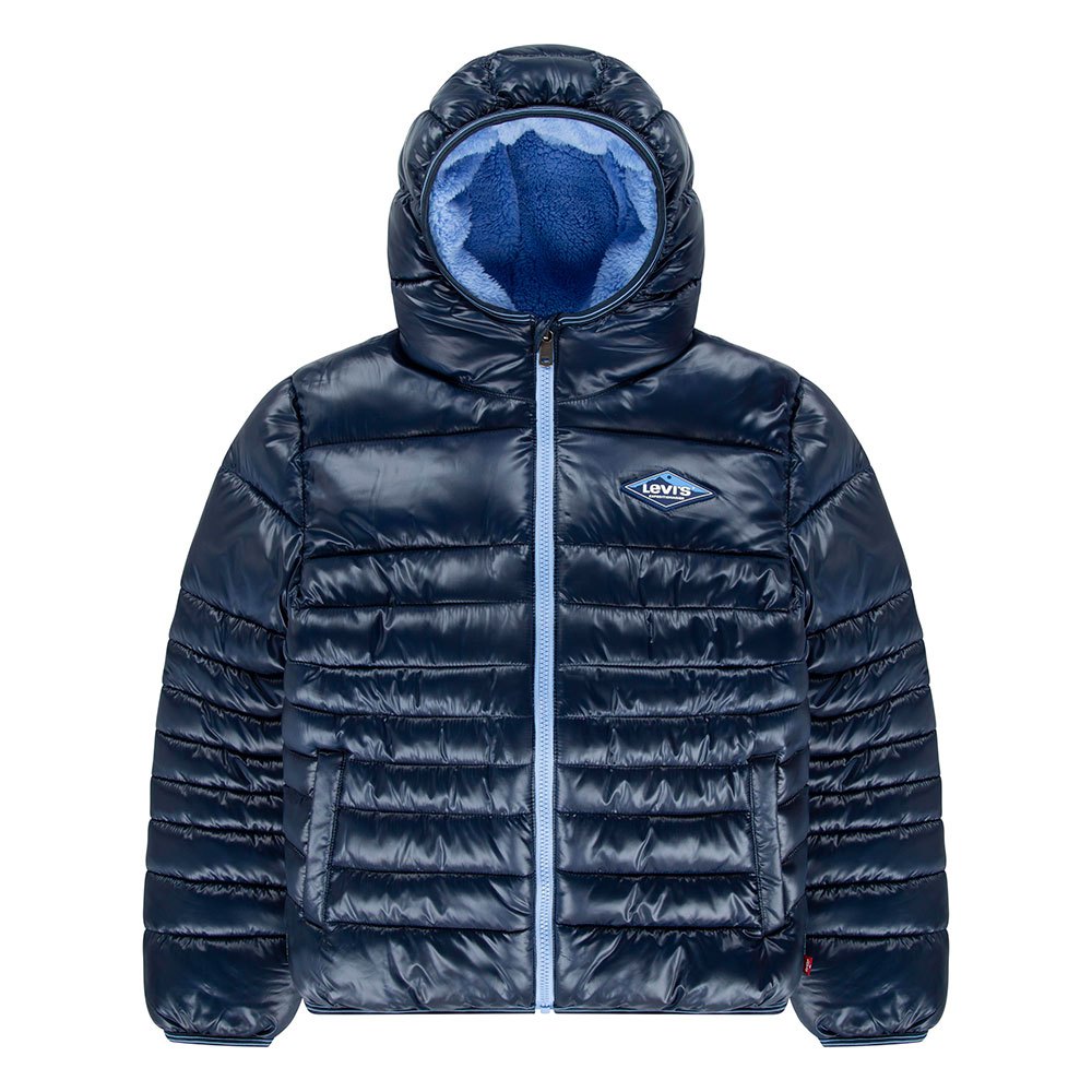 цена Куртка Levi´s Sherpa Lined Teen Puffer, синий