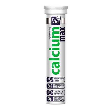 Пищевая добавка Calcium Max, 20 шипучих таблеток Dr. Vita Unbranded