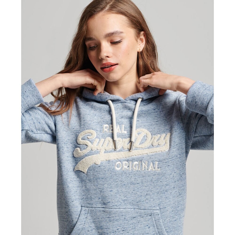 

Худи Superdry Vl Scripted Coll, синий