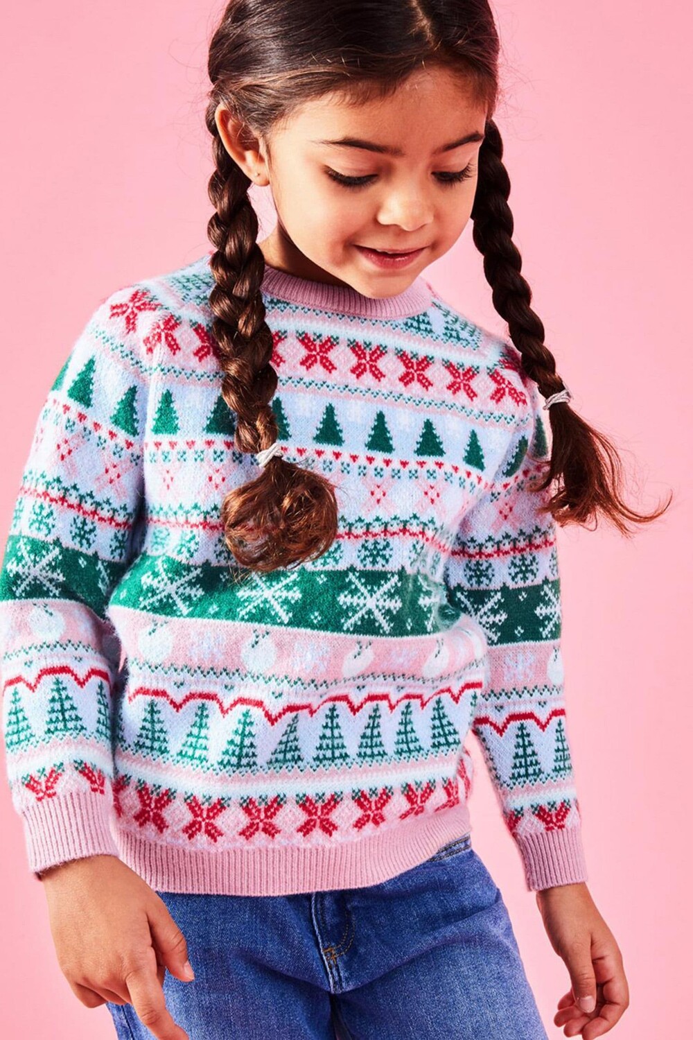 

Рождественский свитер для девочек с ярмаркой острова Angels By Accessorize, мультиколор