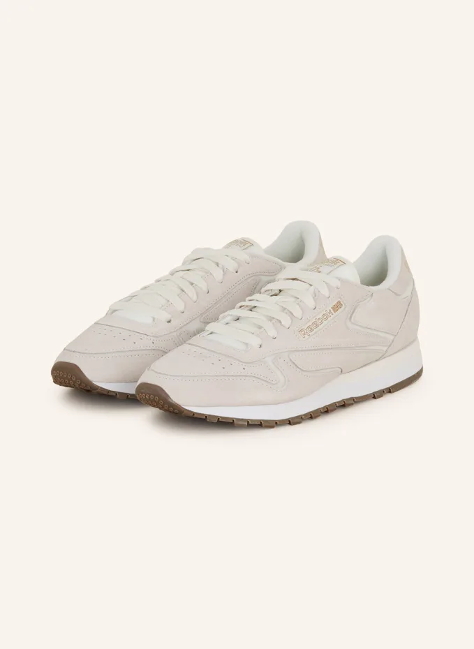 

Кроссовки classic leather Reebok, бежевый