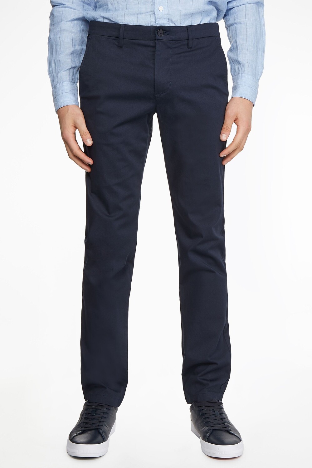 

Синие брюки-чиносы Bleecker Tommy Hilfiger, синий