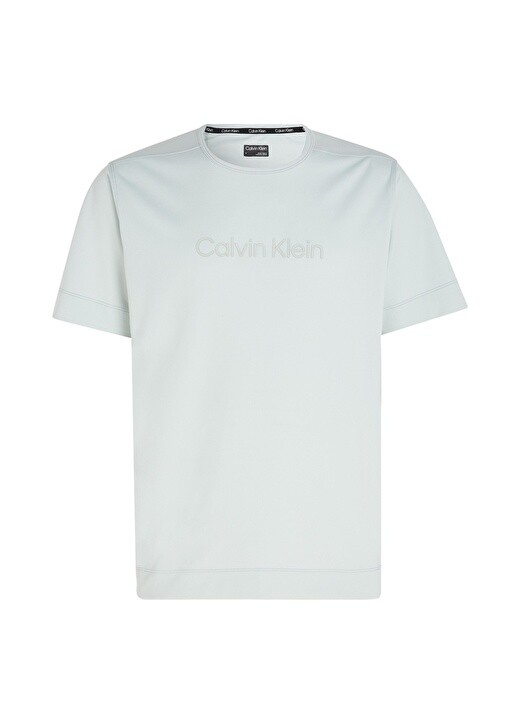 

Серая мужская футболка с круглым вырезом Calvin Klein, Серый